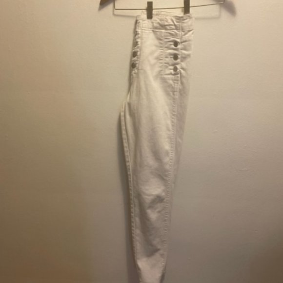 J Brand Natasha Sky High skinny jeans in white stretch denim - Picture 10 of 14